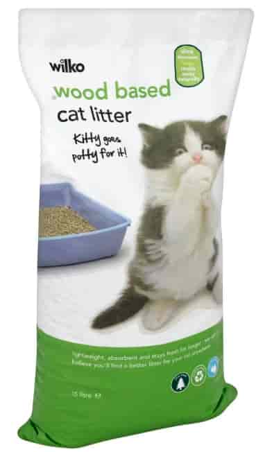 Wood based cat litter pellets as a cover material for compost toilet